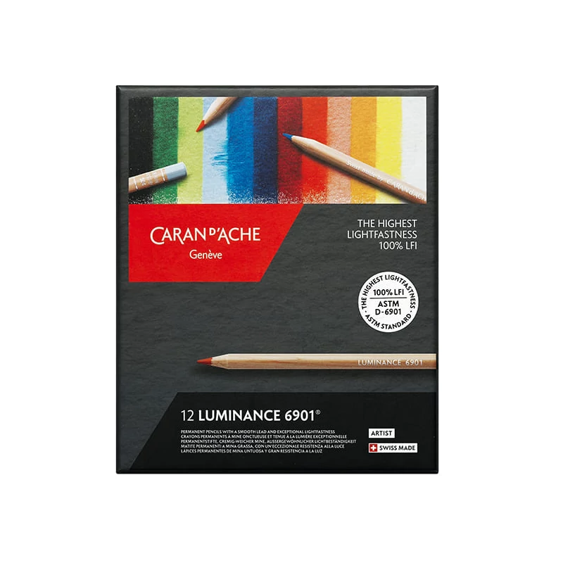 Sada farebných ceruziek Caran d'Ache Luminance 6901 - 12 ks