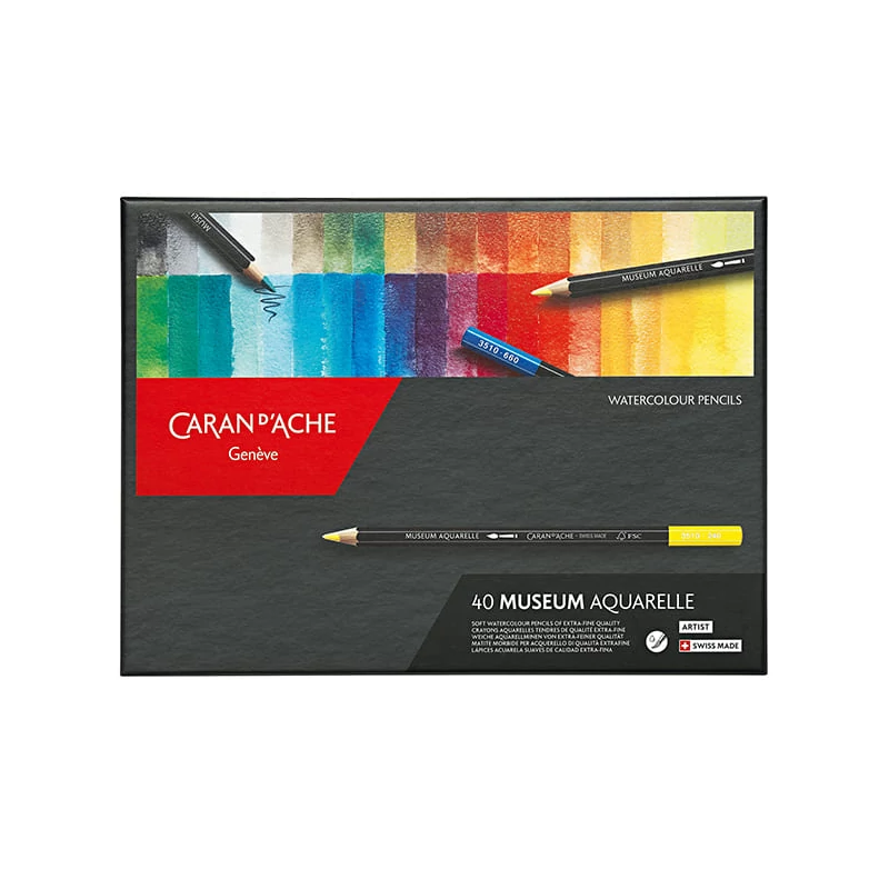 Sada akvarelových ceruziek Museum Caran d'Ache - 40 ks