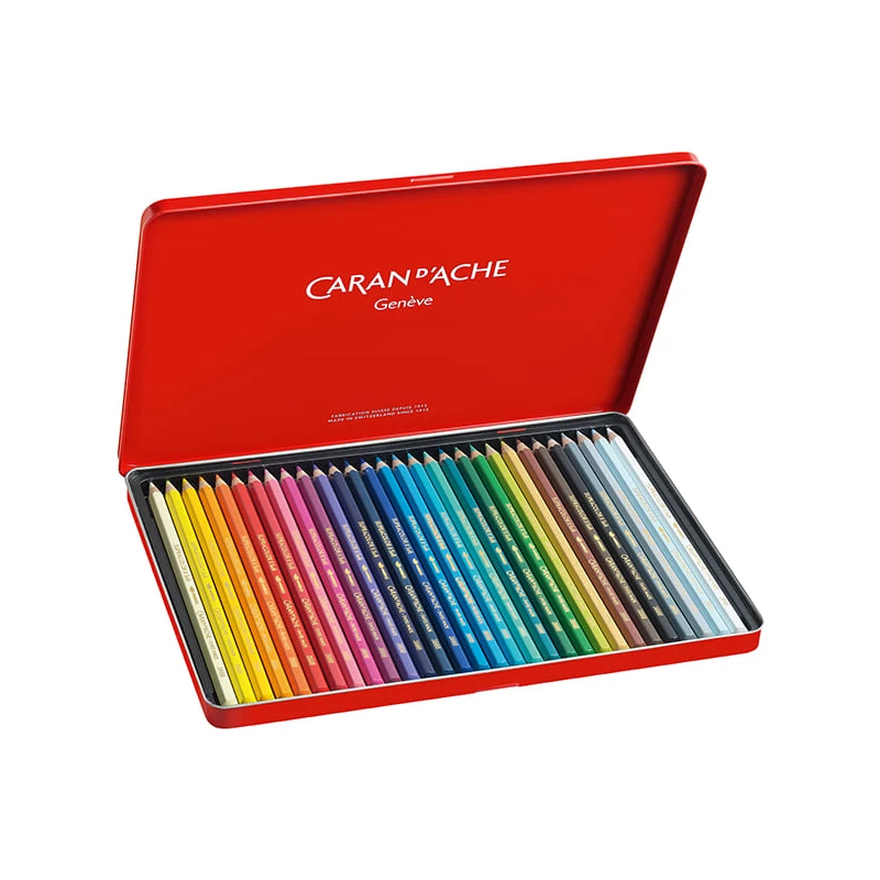 Sada akvarelových ceruziek Caran d'Ache Supracolor Soft - 30 ks