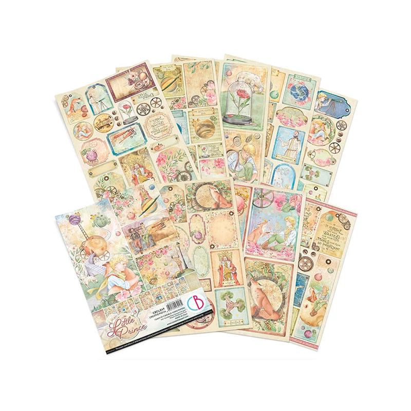 Sada scrapbookových papierov Ciao Bella, A4, 9 listov - The Little Prince Creative Pad