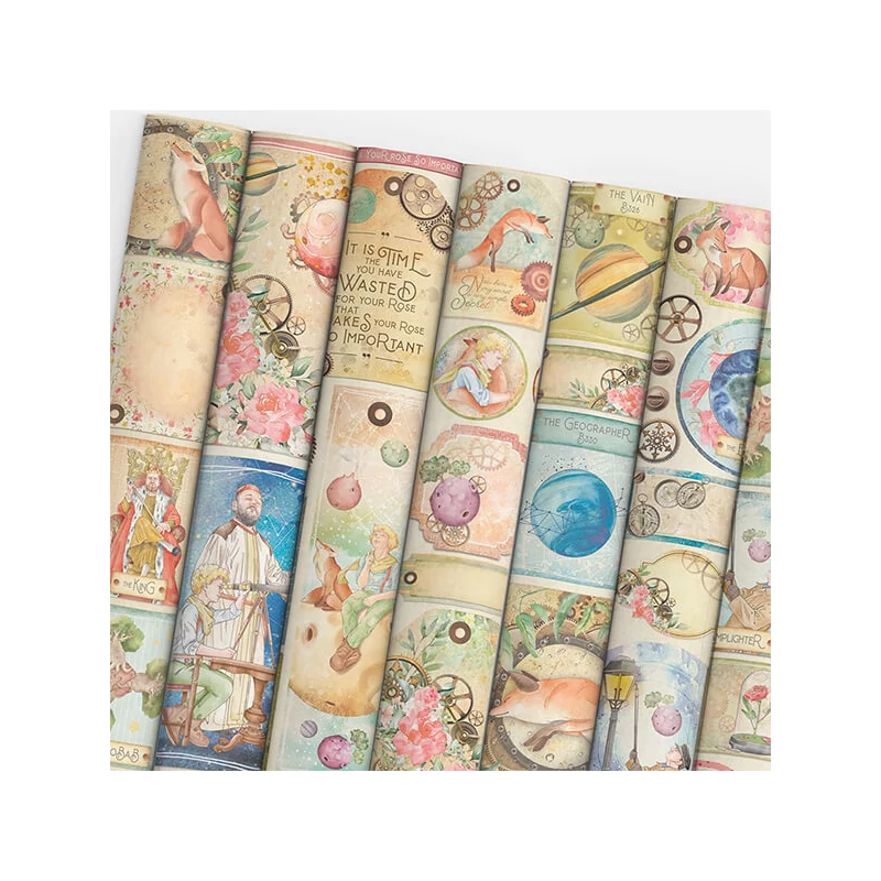 Sada scrapbookových papierov Ciao Bella, A4, 9 listov - The Little Prince Creative Pad