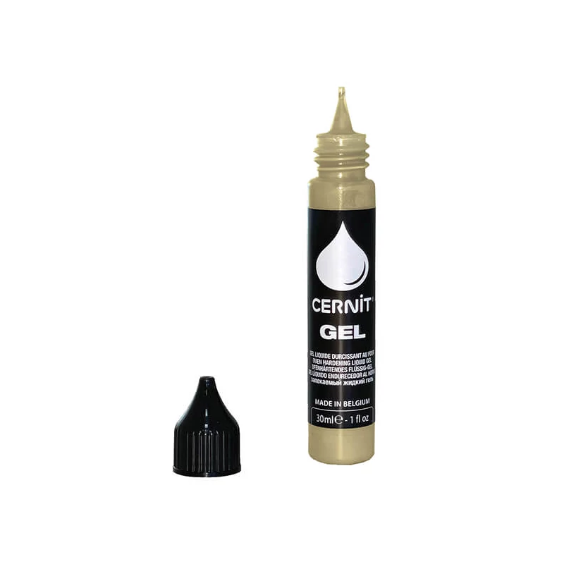 Tekutá plastelína Liquid, Cernit gél, 30 ml - zlatá