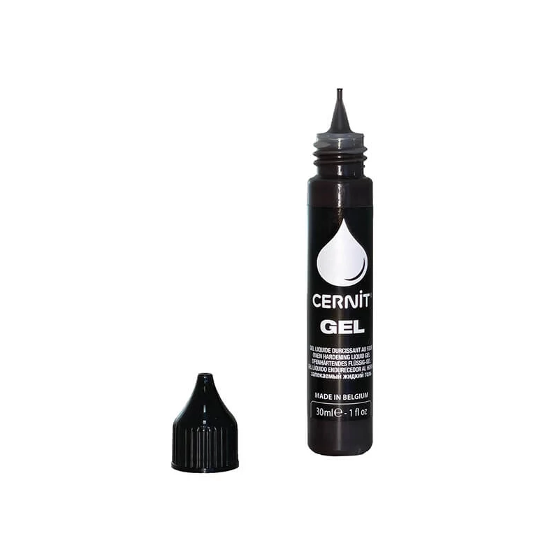 Tekutá plastelína Liquid, Cernit gél, 30 ml - čierna