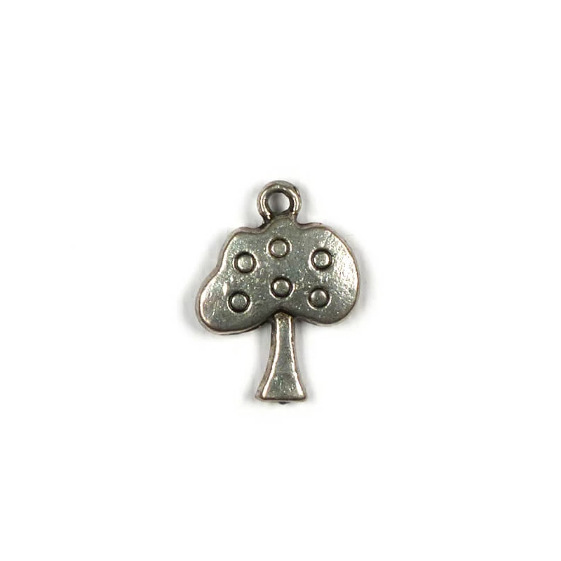 Charm kovová ozdoba, 4 ks - jabloň, 3D