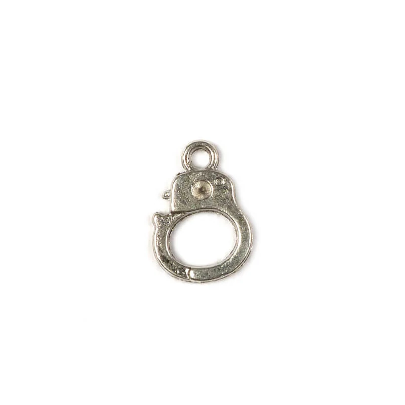 Charm kovová ozdoba, 4 ks - svorka, 3D