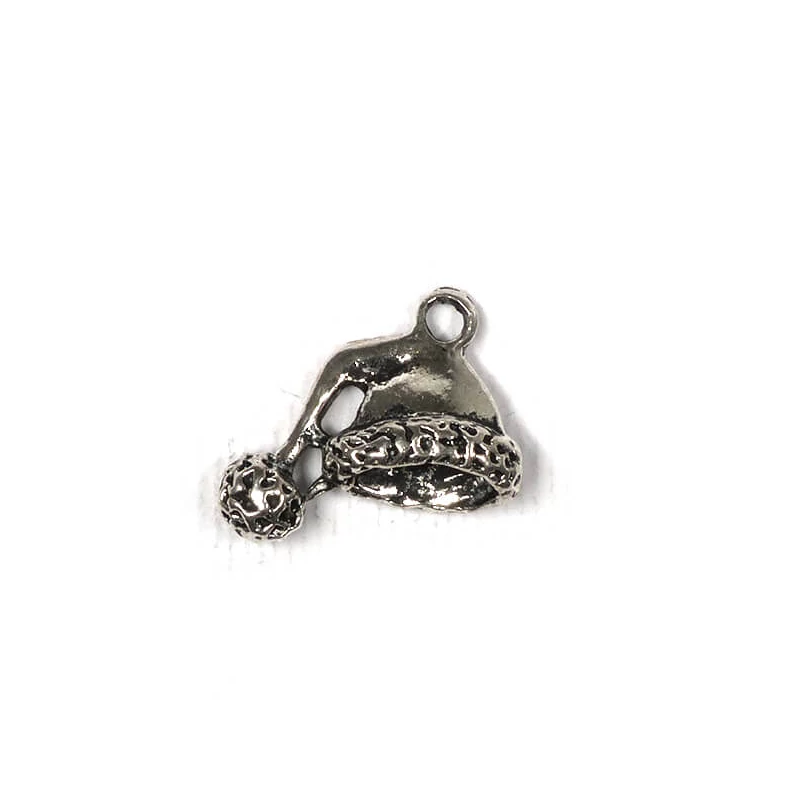 Charm kovová ozdoba, 3 ks - čiapka, 3D