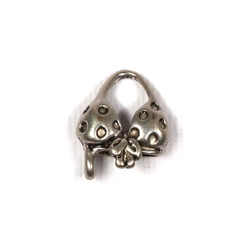 Charm kovová ozdoba, 3 ks - top do bikín, 3D