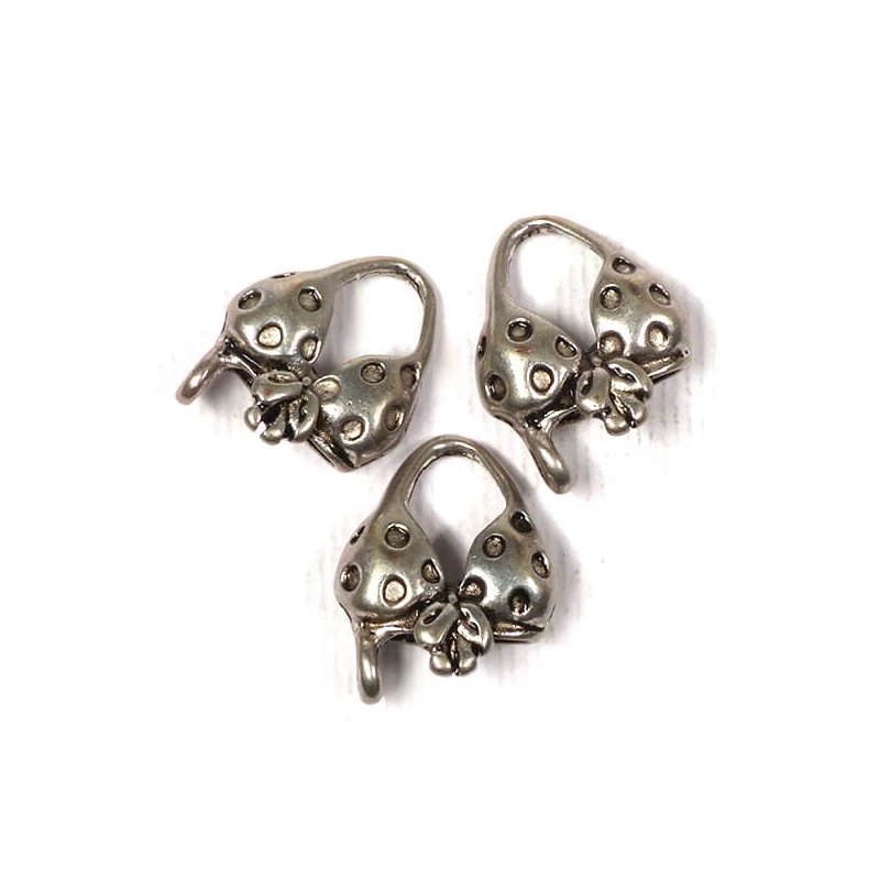 Charm kovová ozdoba, 3 ks - top do bikín, 3D