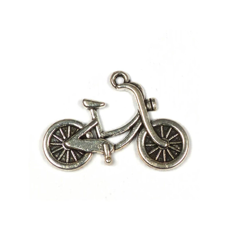 Charm kovová ozdoba, 2 ks - bicykel