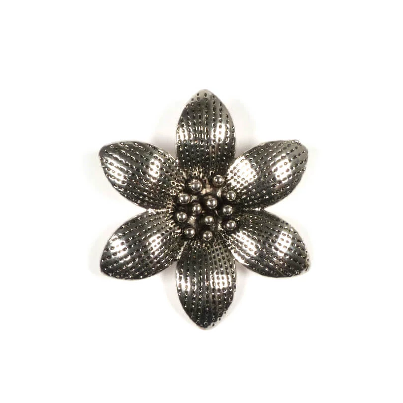 Charm kovová ozdoba, 1 ks - kvet