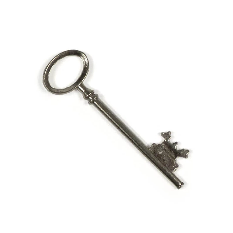 Charm kovová ozdoba, 1 ks - kľúč