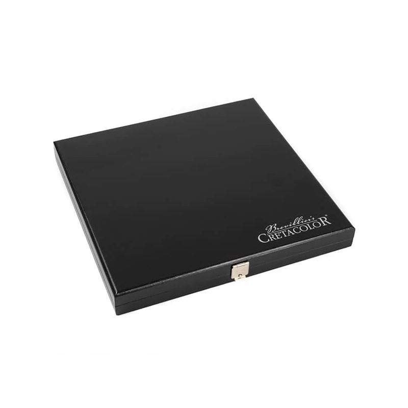 Sada na kreslenie uhľom Cretacolor Black Box - 20 ks,  v drevenej krabičke