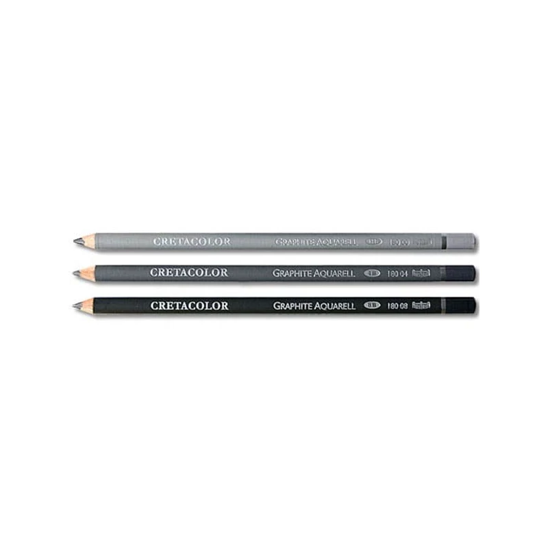 Sada grafitových ceruziek zmývateľných vodou Cretacolor Graphite Aquarell, 3 ks