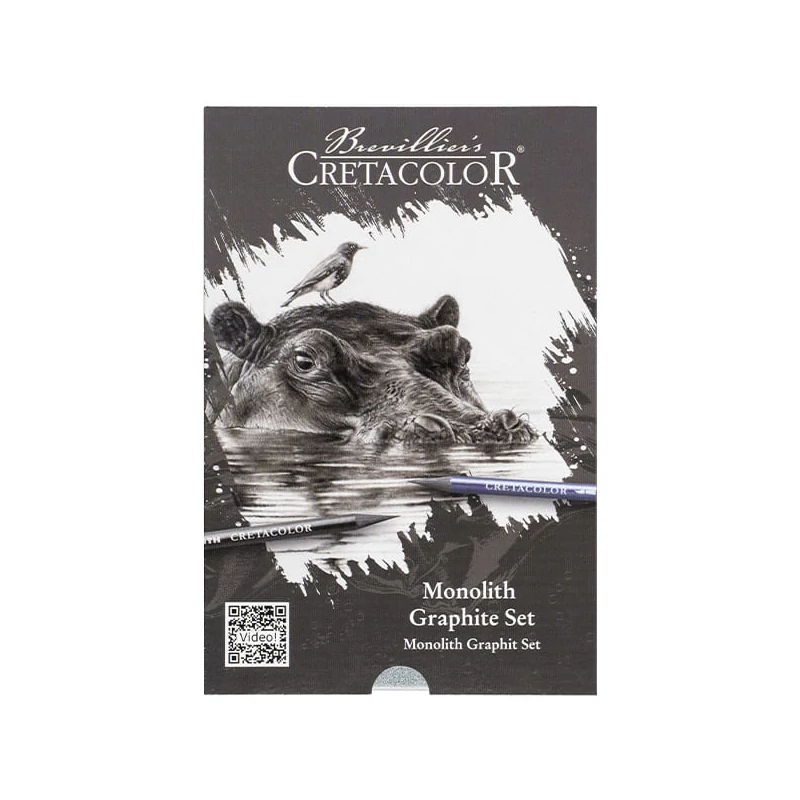 Grafitová sada na kreslenie Cretacolor Monolith Graphite Set, 11 ks- ov, v kovovej krabičke