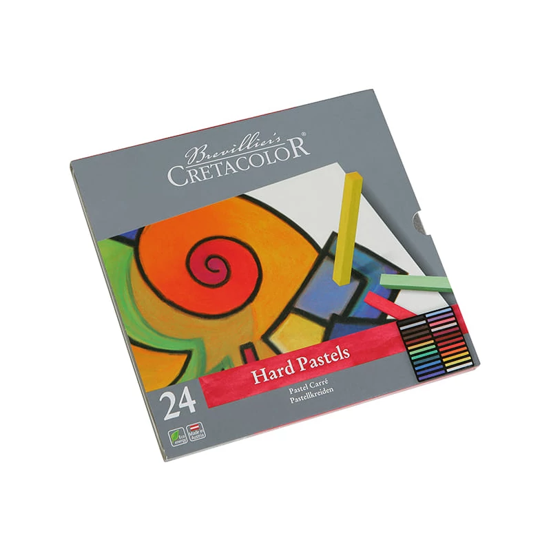 Sada pasteliek (pitt kried) Cretacolor - 24 ks, v kovovej krabičke