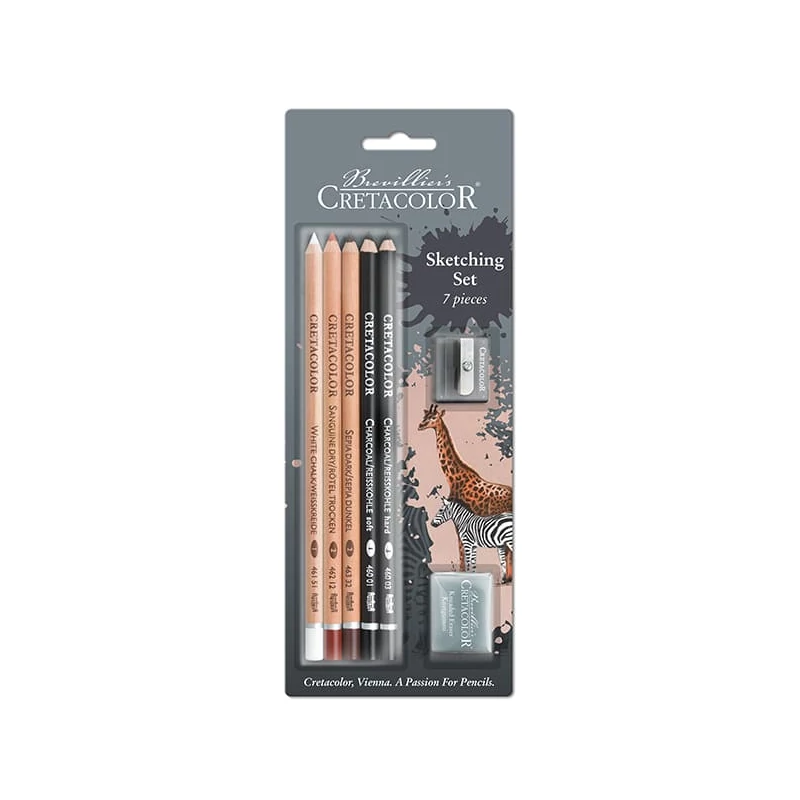 Cretacolor Sketching Set Sada na kreslenie a skice, 7 kusov
