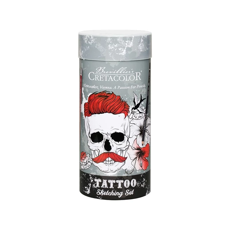 Sada na kreslenie a skicovanie Cretacolor Tattoo Set, 14 ks