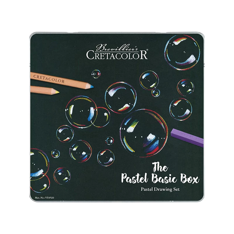Sada pasteliek na kreslenie Cretacolor The Pastel Basic Box, 27 kusov, v kovovej krabičke