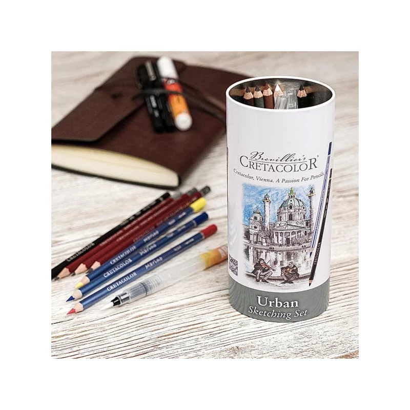 Sada na kreslenie a skicovanie Cretacolor Urban Sketching Set, 22 ks