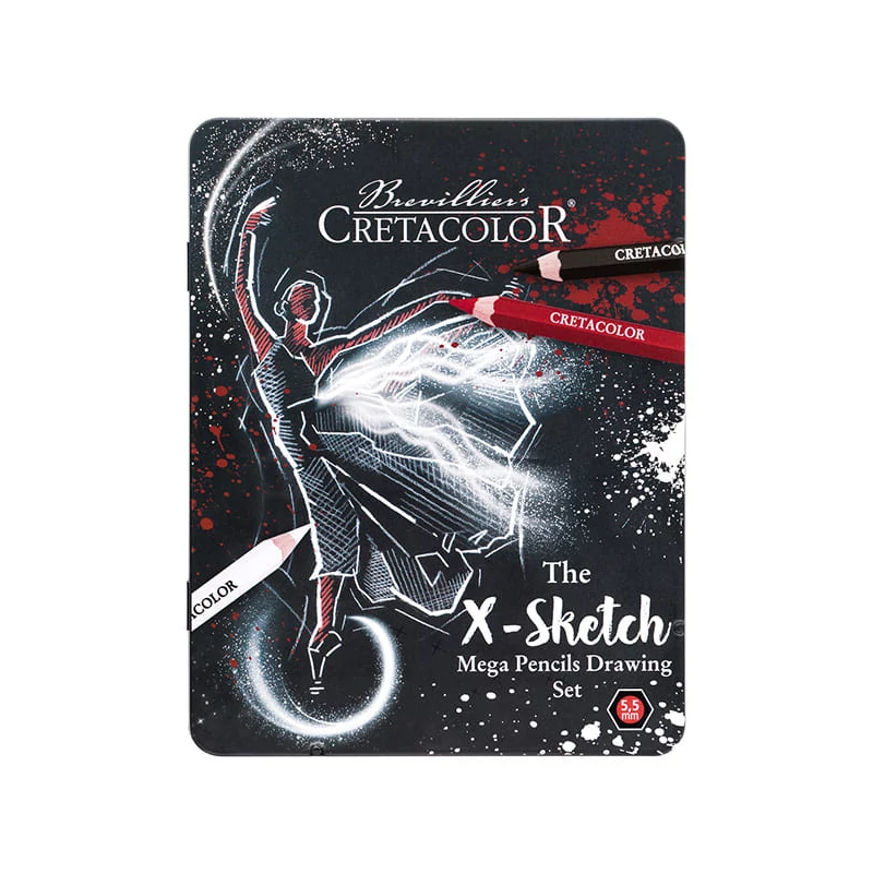 Sada ceruziek na kreslenie a skicovanie Cretacolor X-Sketch Mega, 12 ks