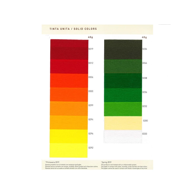 Krepový papier, Educational, 40 g, 50x250 cm - 312 bright red