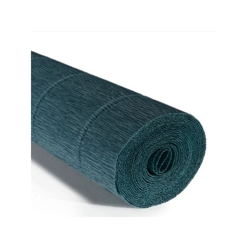 Krepový papier na kvety, 180 g, 50x250 cm - 560 olejová modrá