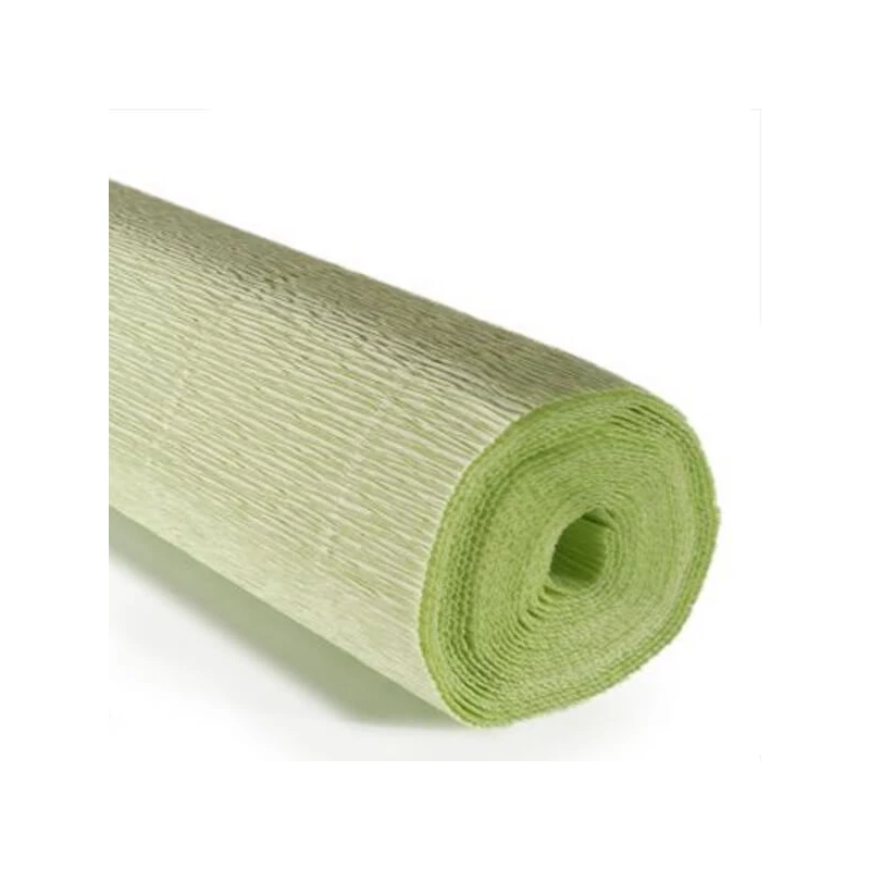 Krepový papier na kvety, 180 g, 50x250 cm - 566 svetložltozelený