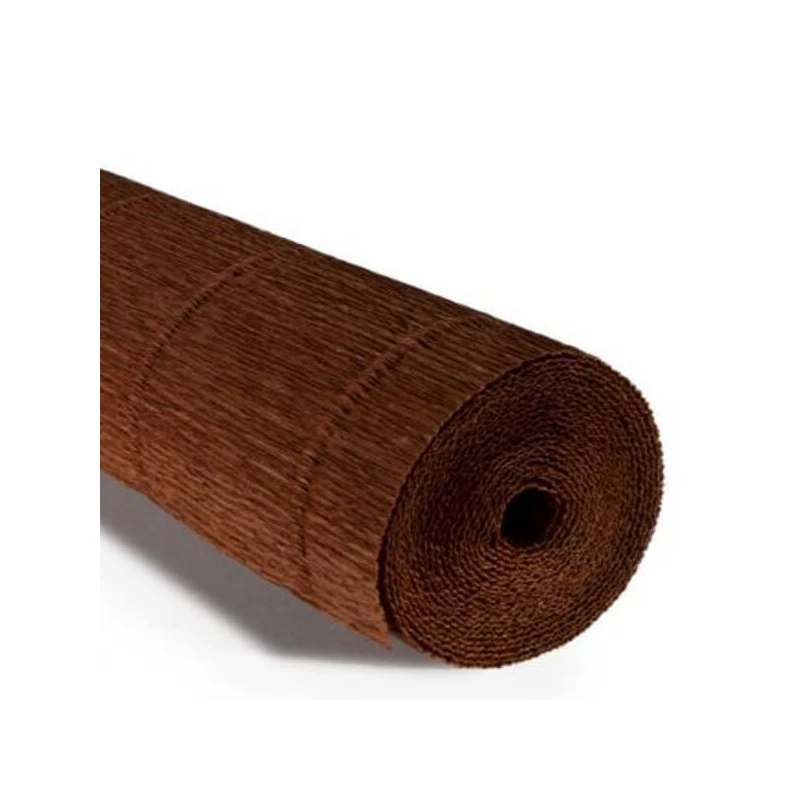 Krepový papier na kvety, 180 g, 50x250 cm - 568 tmavohnedý