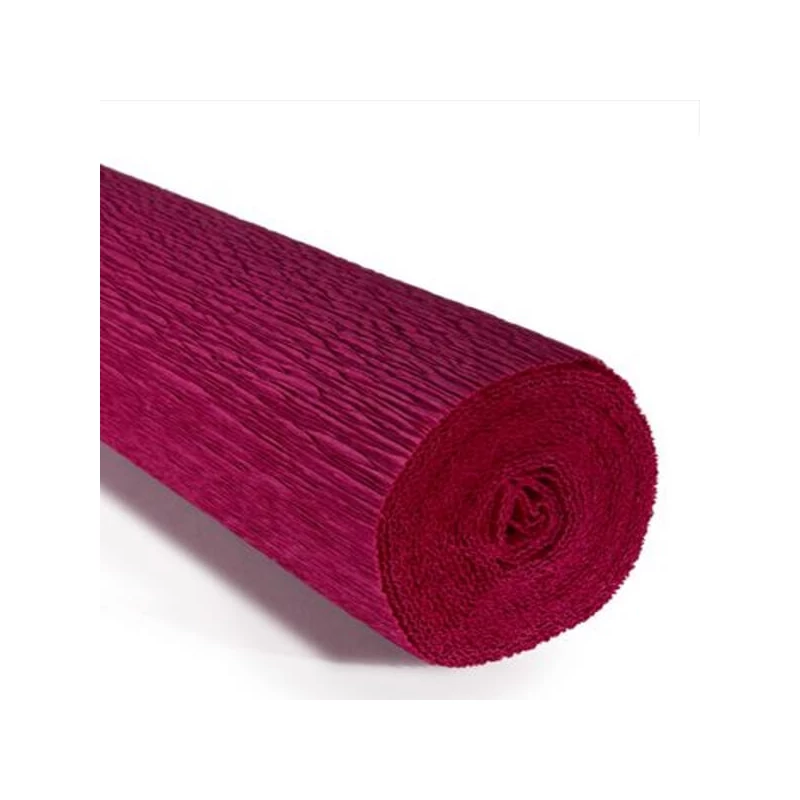 Krepový papier na kvety, 180 g, 50x250 cm - 584 purpurový