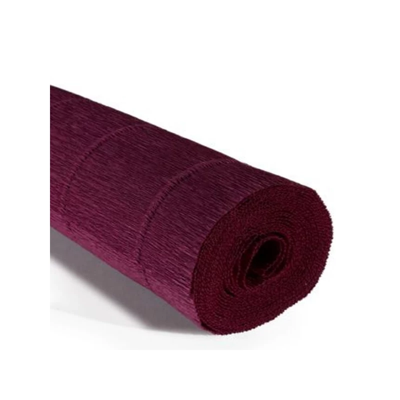 Krepový papier na kvety, 180 g, 50x250 cm - 588 bordový