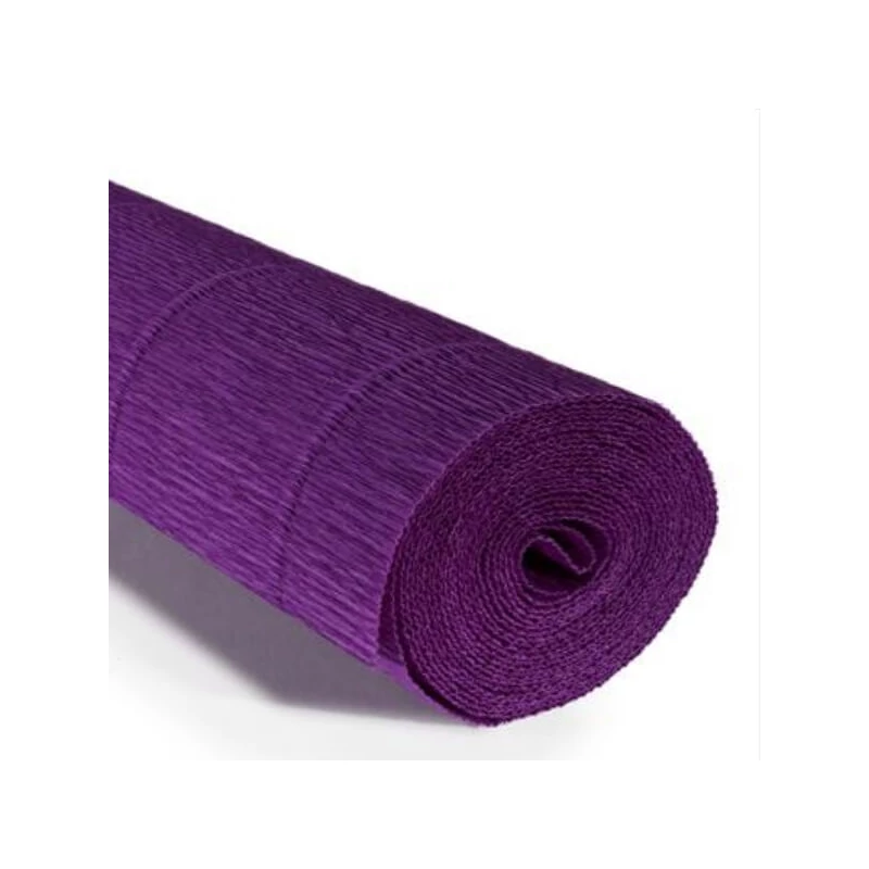Krepový papier na kvety, 180 g, 50x250 cm - 593 fialový