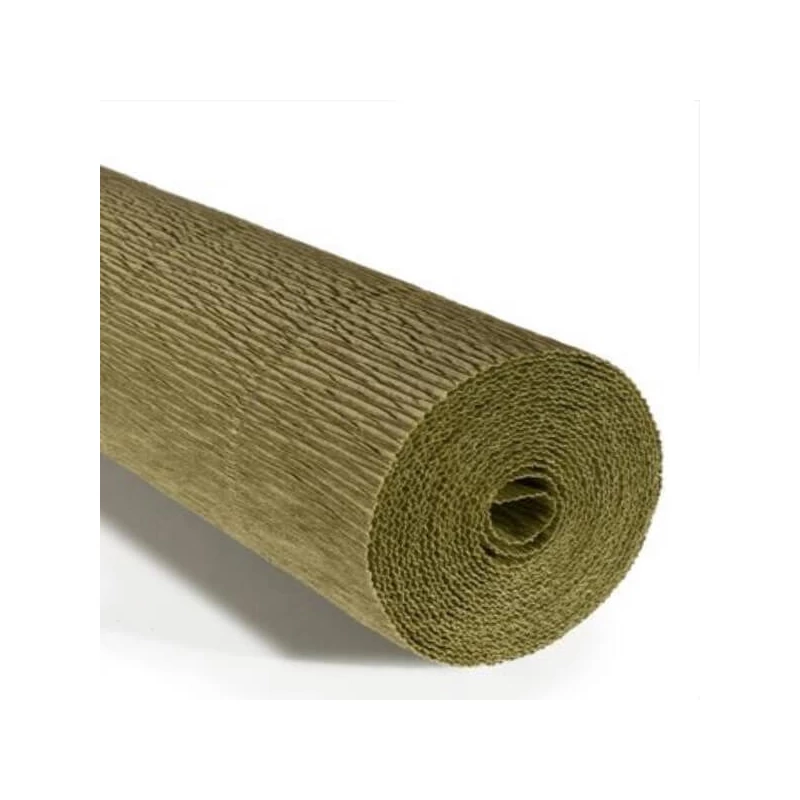 Krepový papier na kvety, 180 g, 50x250 cm - 612 zelený zem