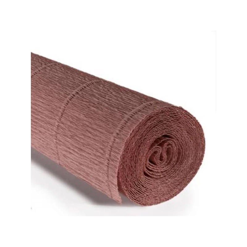 Krepový papier na kvety, 180 g, 50x250 cm - 613 hnedastá staroružová