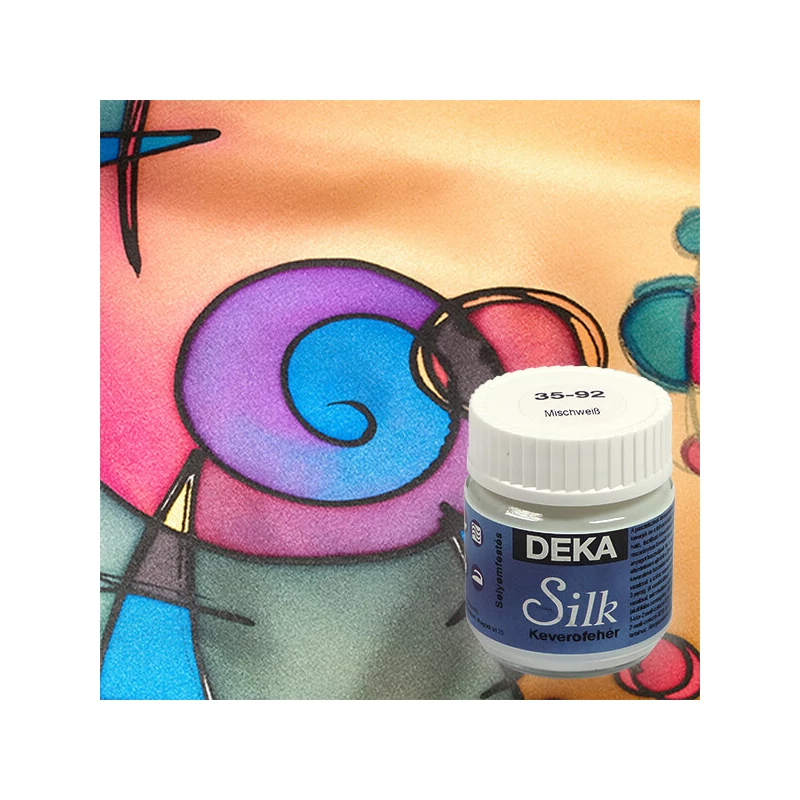 Farba na hodváb Deka Silk 50 ml - 92 miešacia biela
