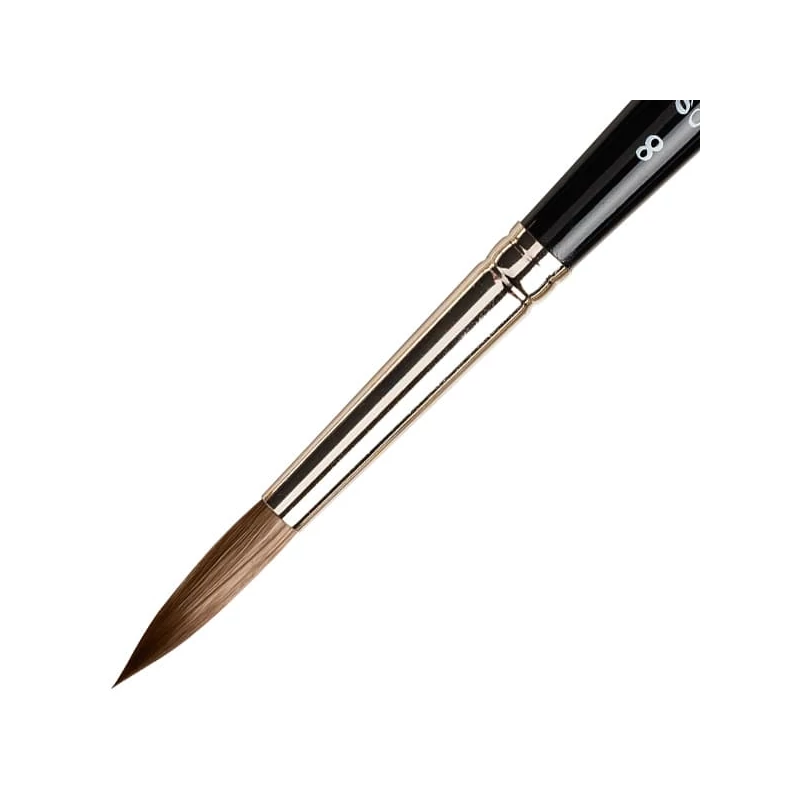Syntetický, okrúhly  štetec s krátkou rukoväťou Da Vinci Casaneo XS 988, 8