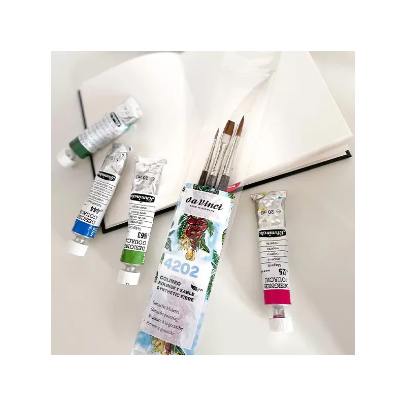 Sada syntetických štetcov Da Vinci 4202 Colineo Gouache Set, rôzne, 3 ks