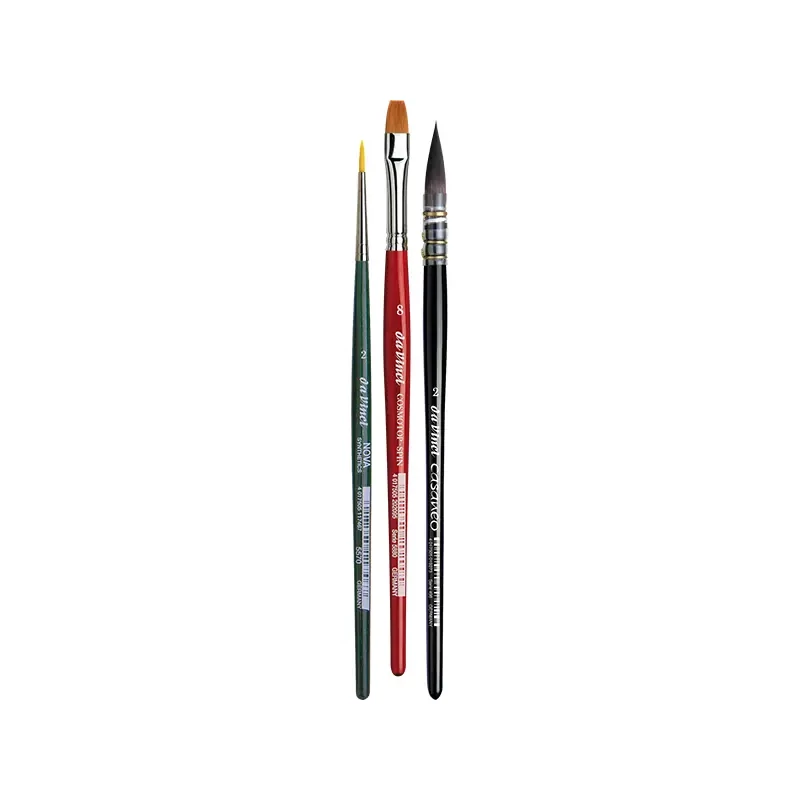 Sada syntetických štetcov Da Vinci Botanical Art Watercolour Set, rôzne, 3 ks