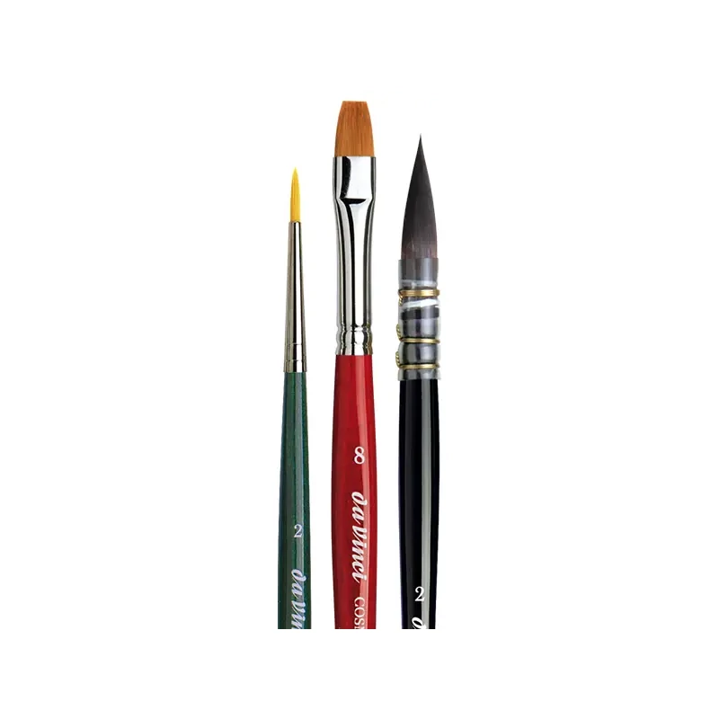 Sada syntetických štetcov Da Vinci Botanical Art Watercolour Set, rôzne, 3 ks