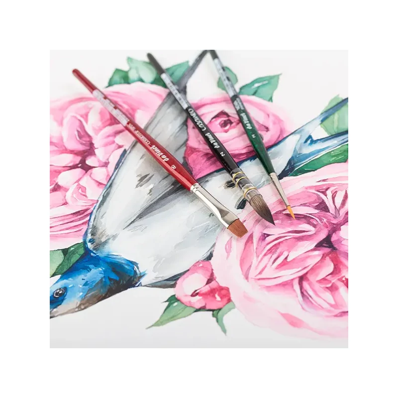Sada syntetických štetcov Da Vinci Botanical Art Watercolour Set, rôzne, 3 ks