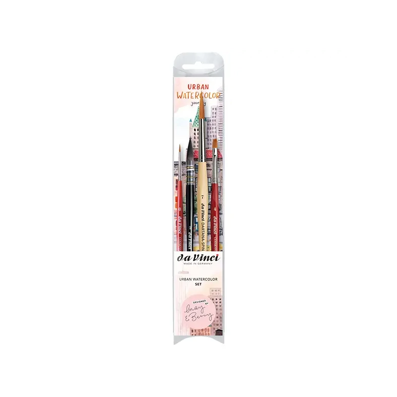 Da Vinci Urban Watercolour Set, sada syntetických štetcov, rôzne, 5 ks