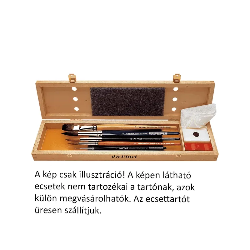 Da Vinci krabička na štetce, drevo - 36x9,5x4 cm