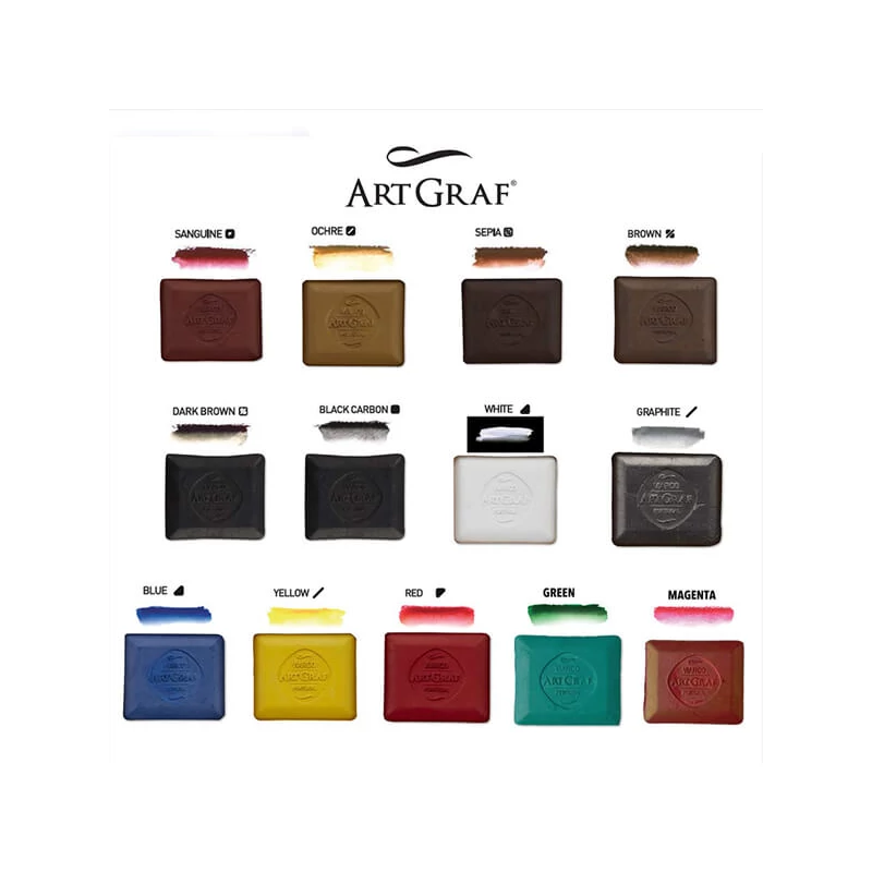 Akvarelová krieda Viarco ArtGraf Tailor Shape - brown