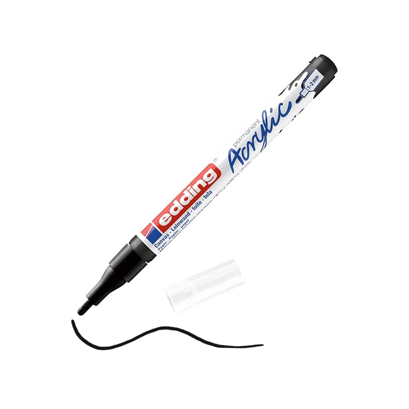 Akrylový popisovač edding 5300, F (1-2 mm) - 901, black