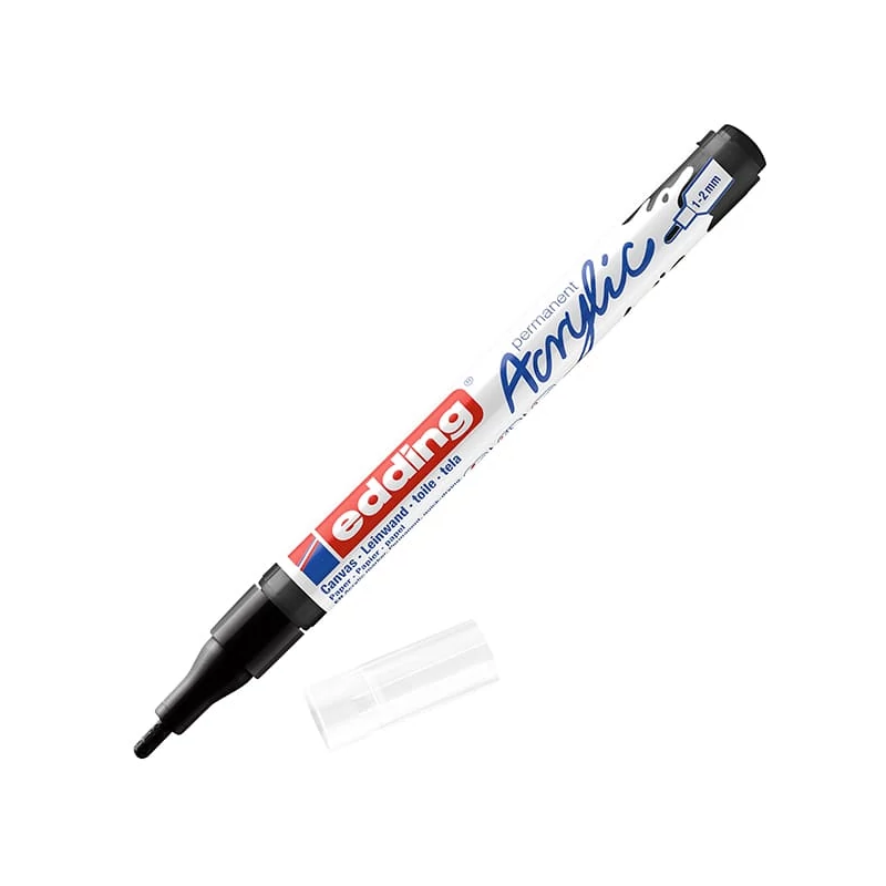Akrylový popisovač edding 5300, F (1-2 mm) - 901, black