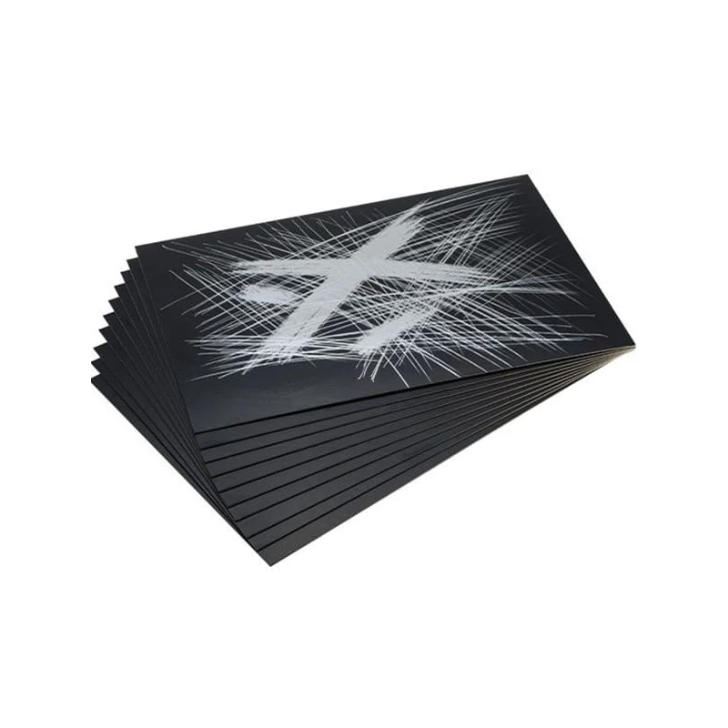 Škrabacia fólia Essdee fólia na vytváranie gravírovaných obrázkov, 10 ks, 101x152 mm - strieborná