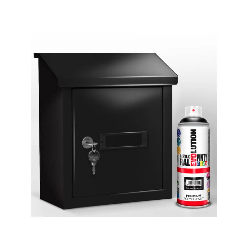 Akrylová farba v spreji, EVOLUTION lesklá, 400 ml - RAL9005 jet black