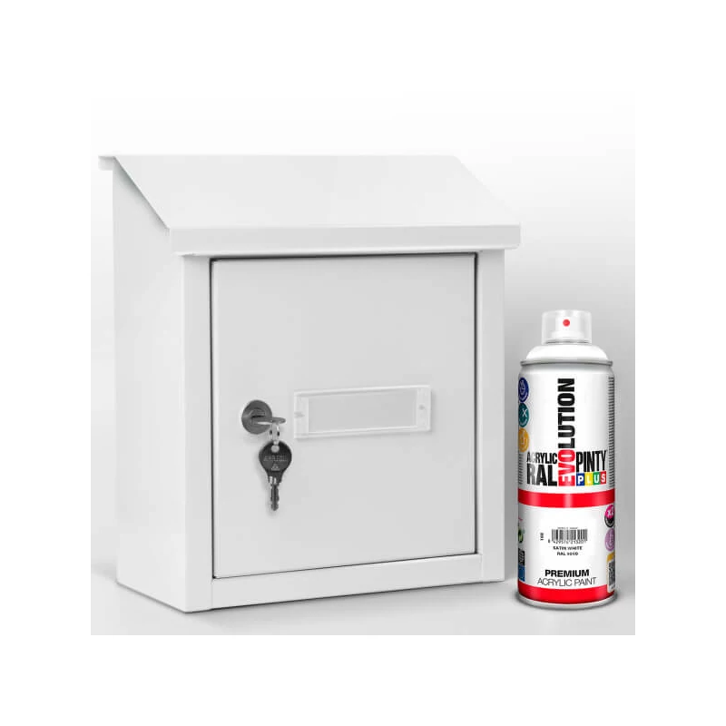 Akrylová farba v spreji, EVOLUTION hodvábny lesk, 400 ml - RAL9010 pure white
