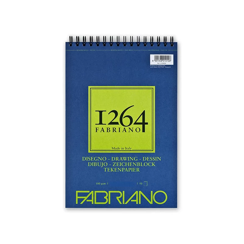 Univerzálny skicár Fabriano 1264, 180 g - A3, špirálový na vrchu