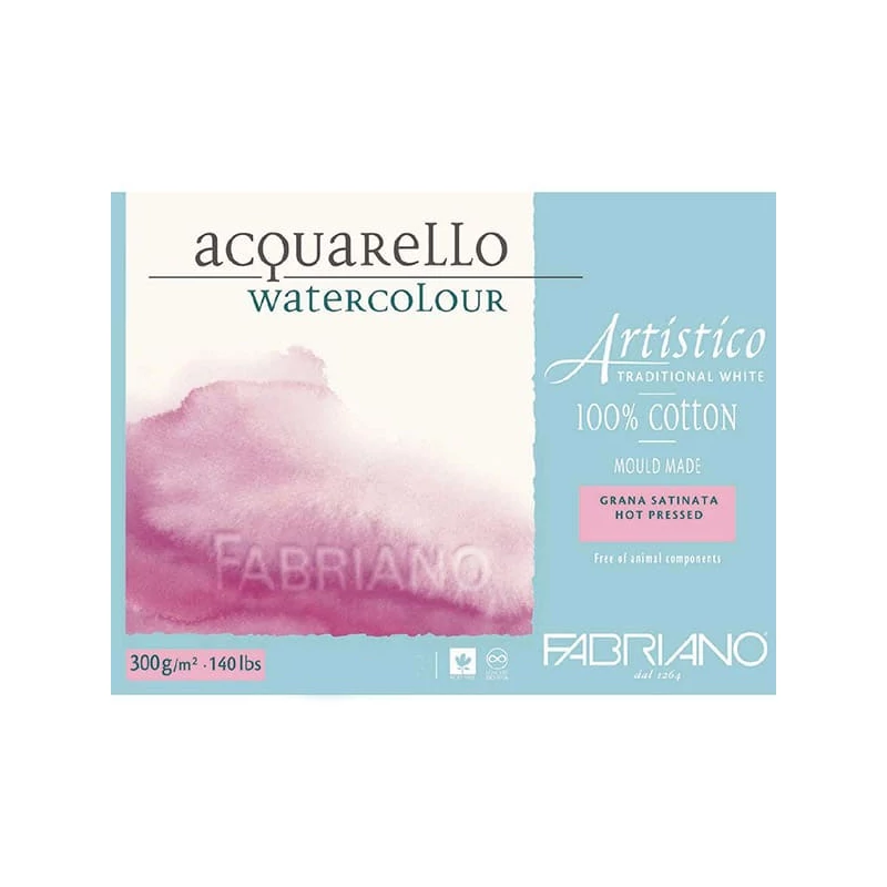 Akvarelový blok Fabriano Artistico, 300 g, 30,5 x 45,5 cm, hladký, 20 listov