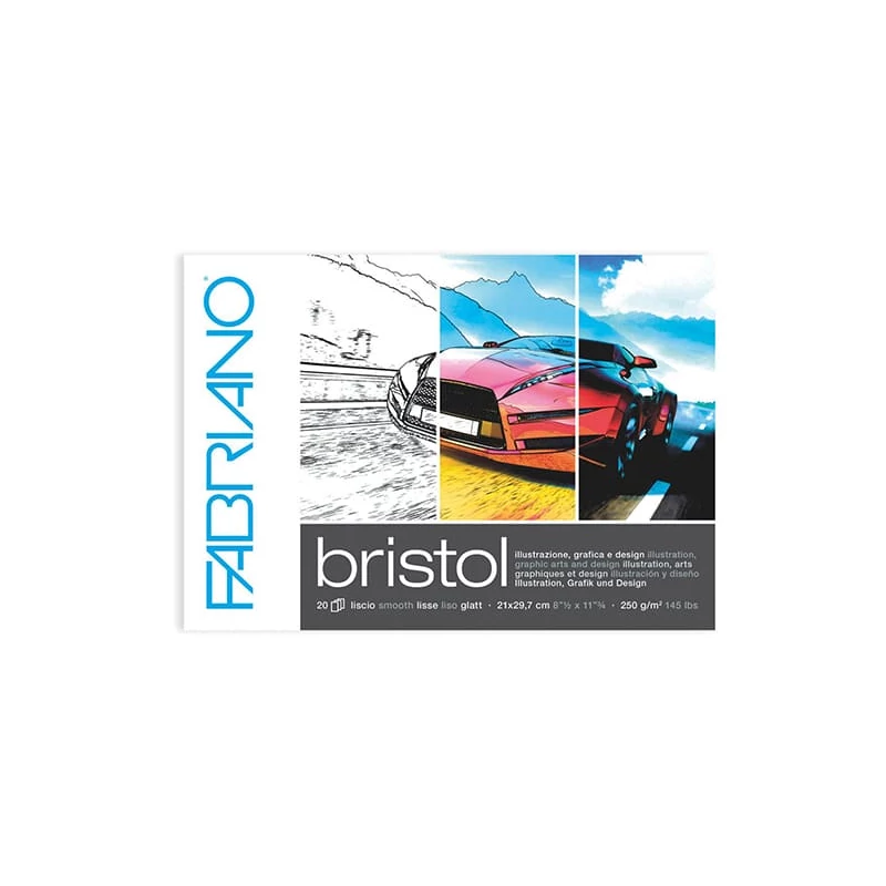 Skicár Fabriano Bristol, 250 g, 20 listov - A4
